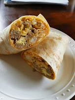 Burrito with Sausage and Tater Tots